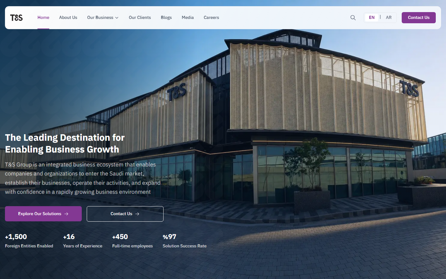 T&S Group website preview